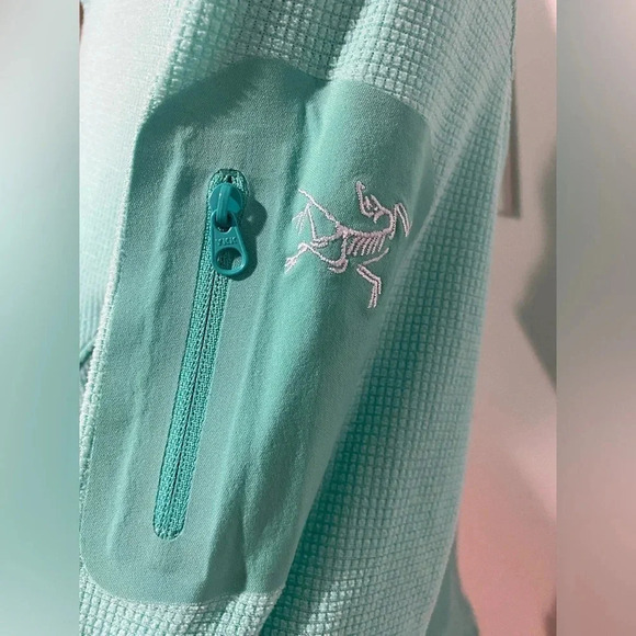 Arc'teryx Women's Delta LT Zip Neck Pullover Fleece Jacket Green Size small - Picture 4 of 8